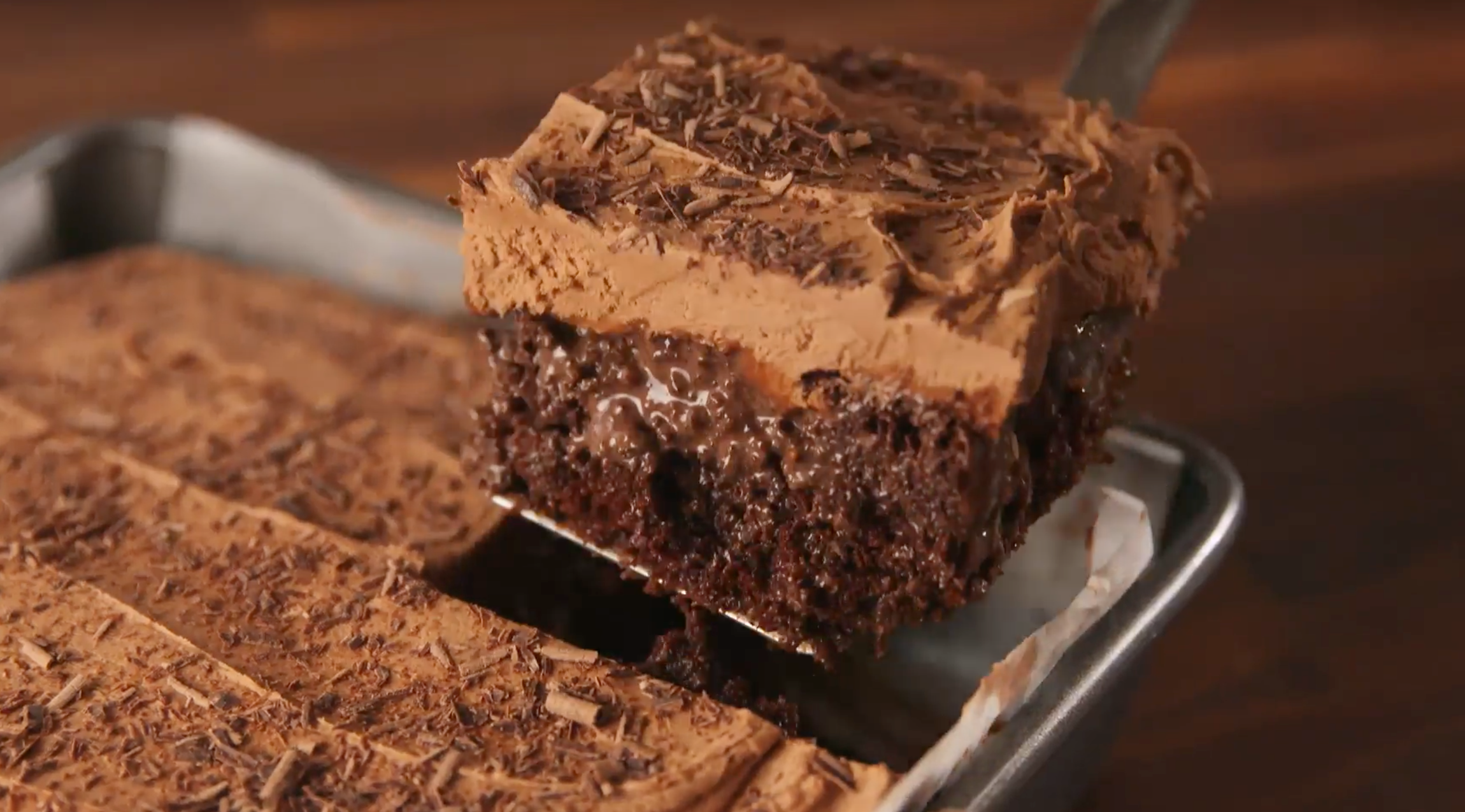 Chocolate Bailey's Poke Cake