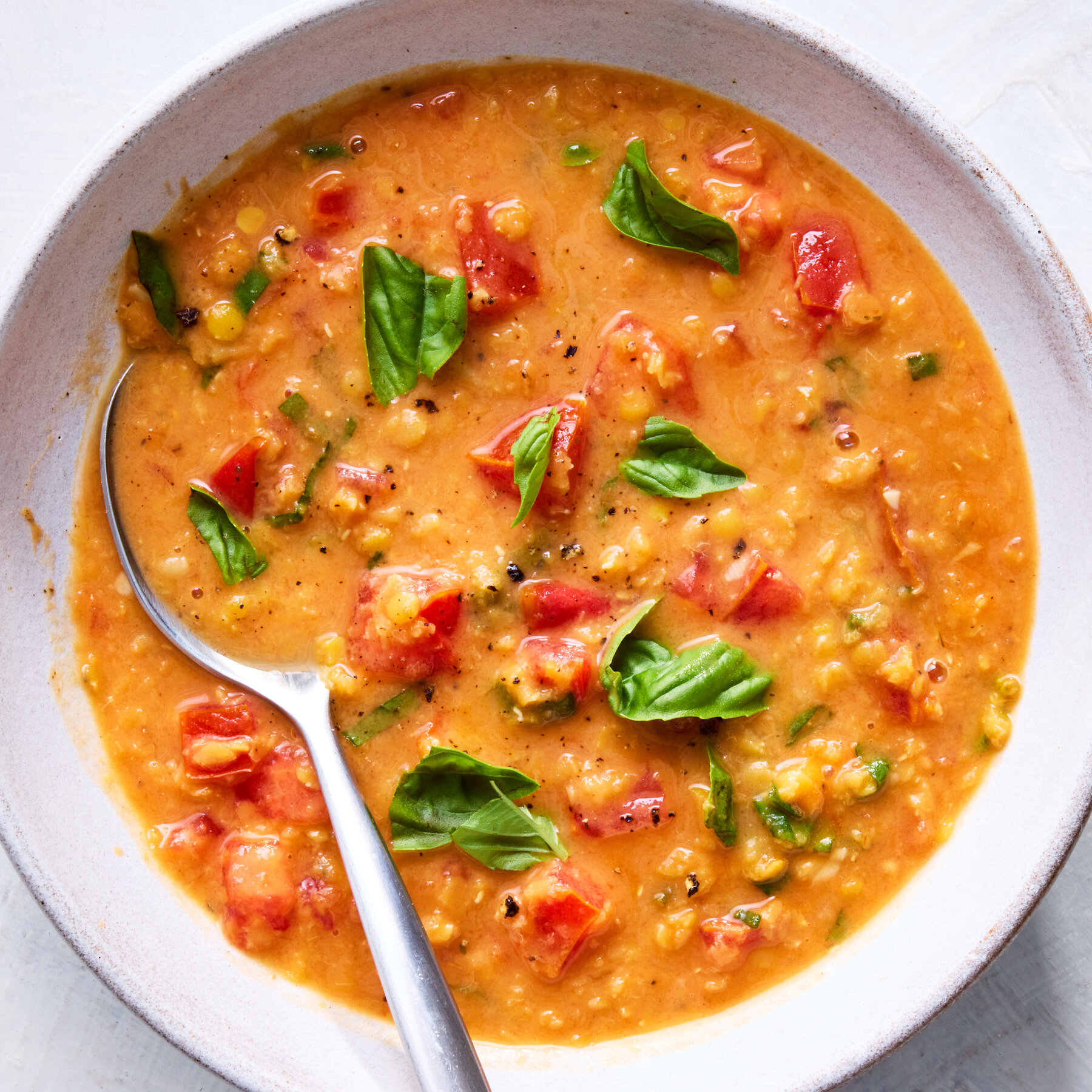 Creamy Tomato Lentil Soup