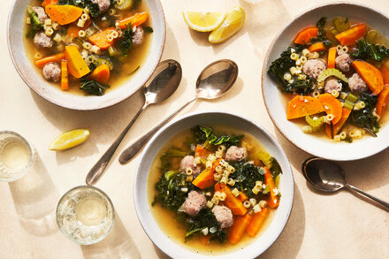Italian Wedding Soup with Potatoes