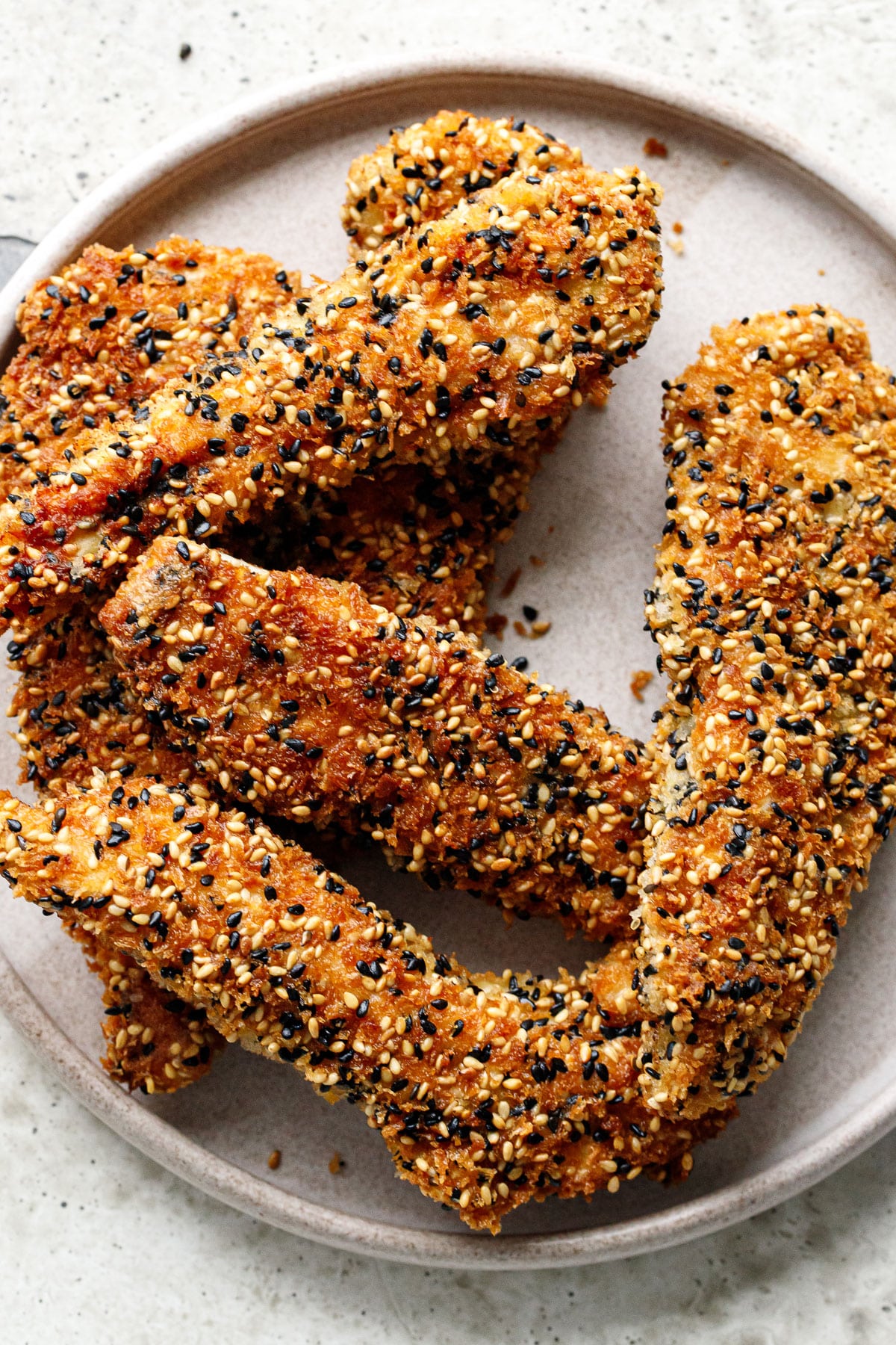 Sesame Crusted Chicken Cutlets