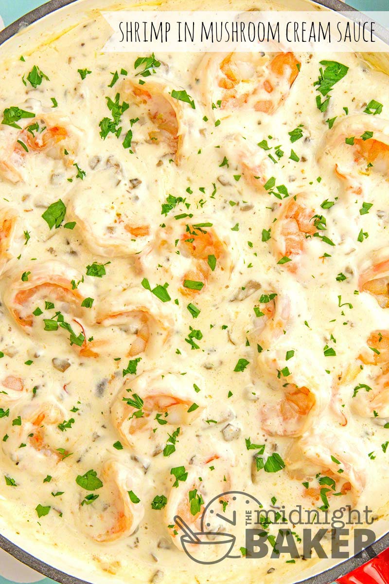 Shrimp with Mushroom Cream