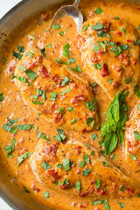 Chicken with Sun-Dried Tomato Cream