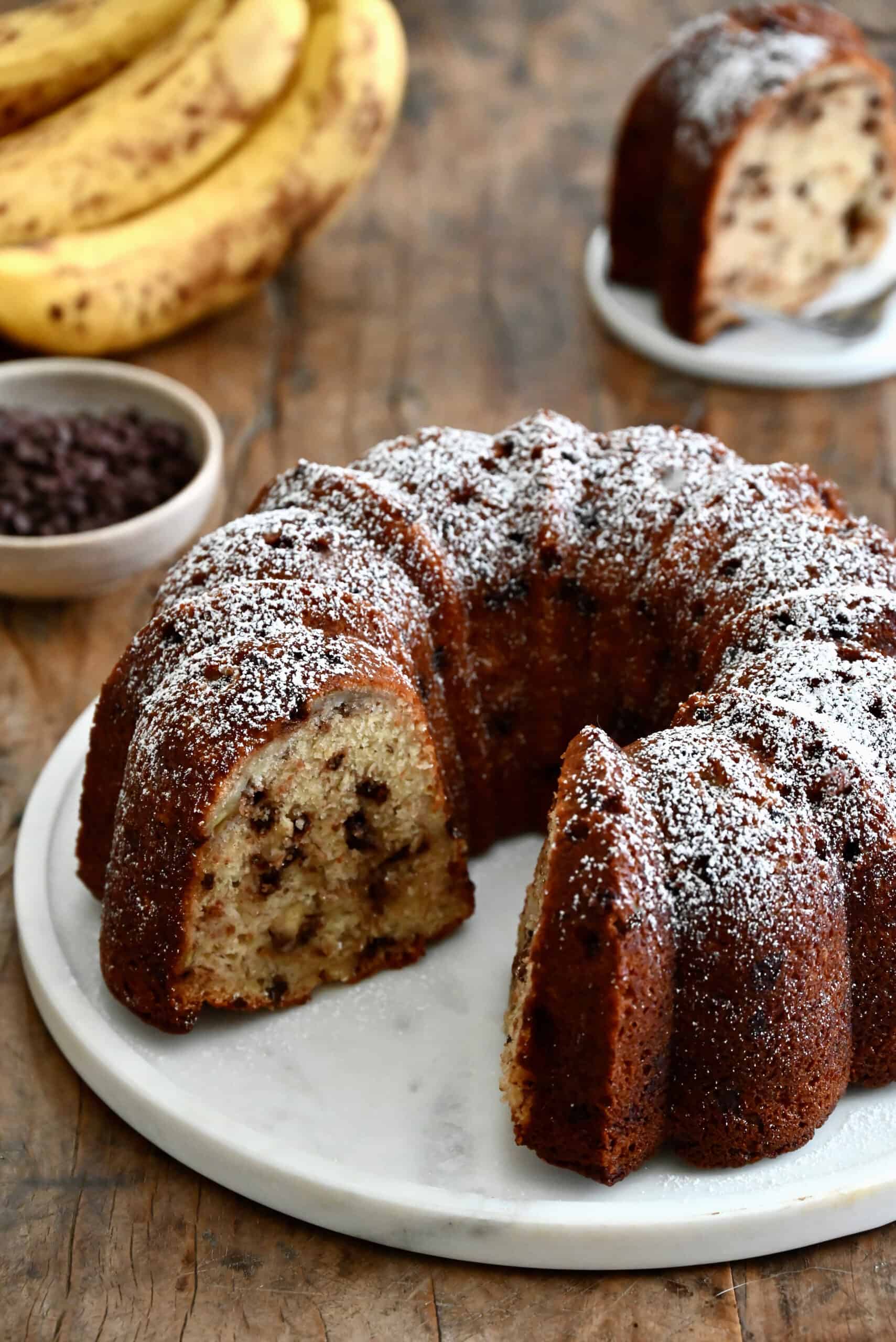Chocolate Chip Banana Bundt
