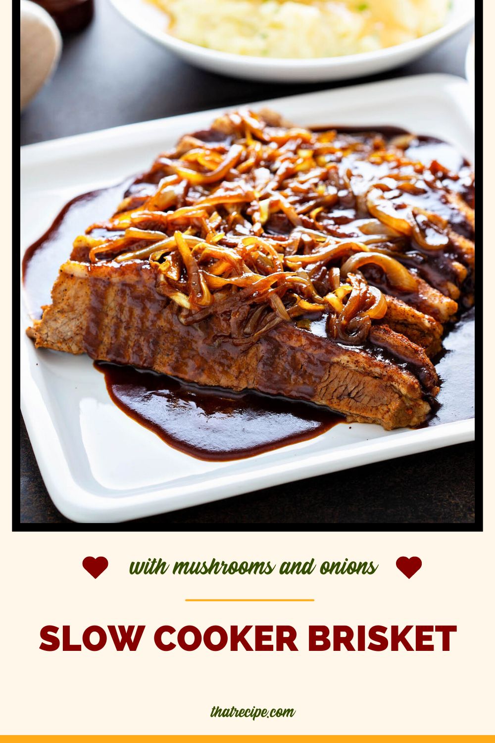 Mushroom and Onion Brisket