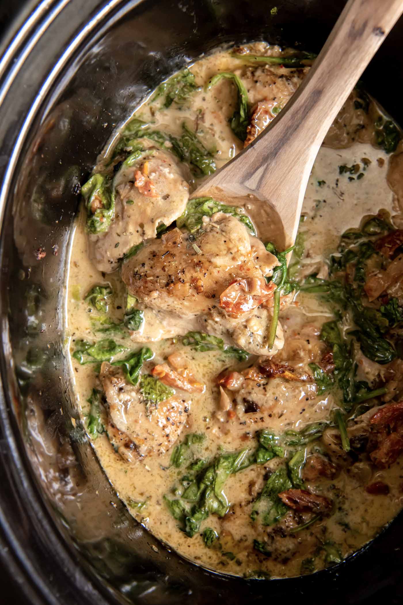 Tuscan Herb Chicken with Spinach