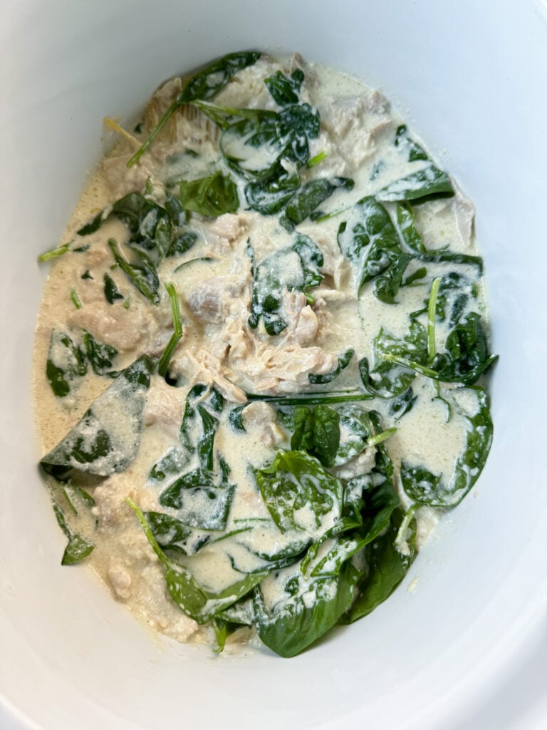 Chicken Alfredo with Spinach