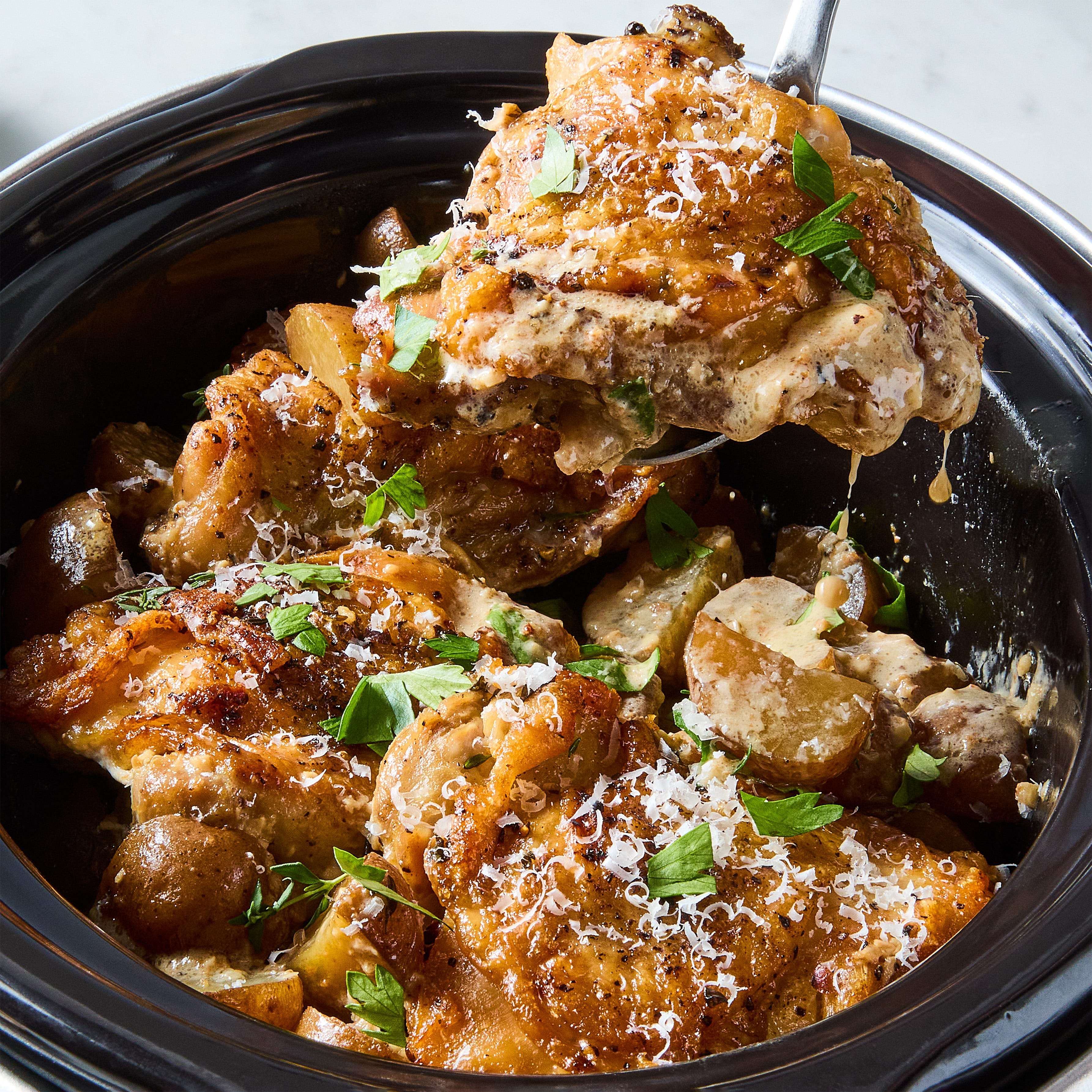 Garlic Parmesan Chicken Thighs
