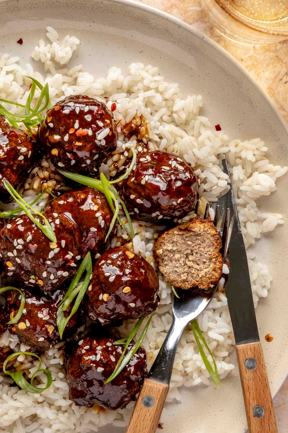 Turkey Meatball Rice Bowls