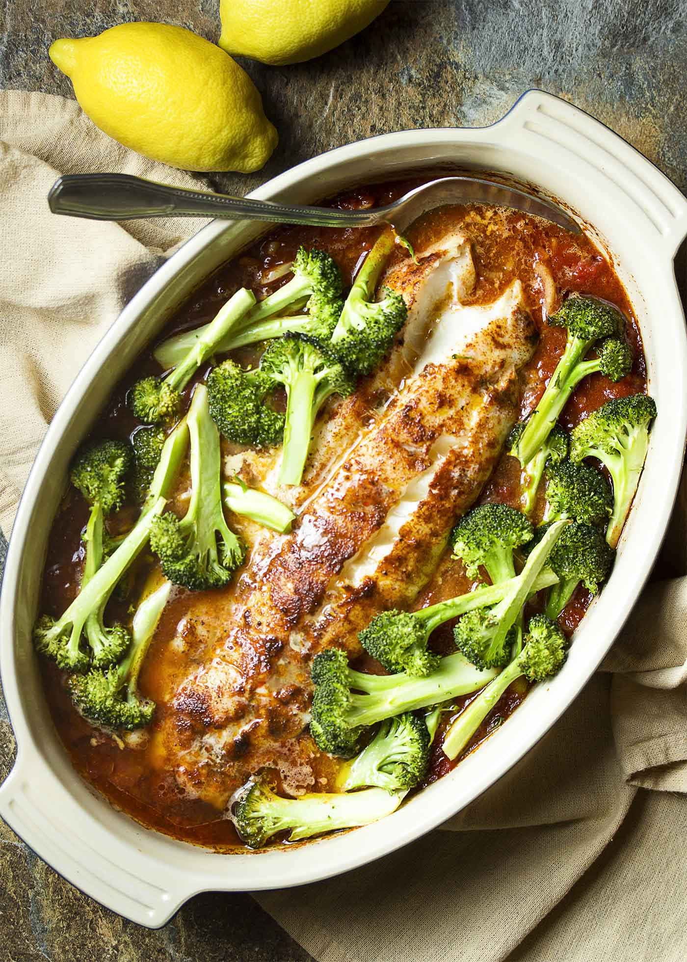 Braised Cod with Tomatoes