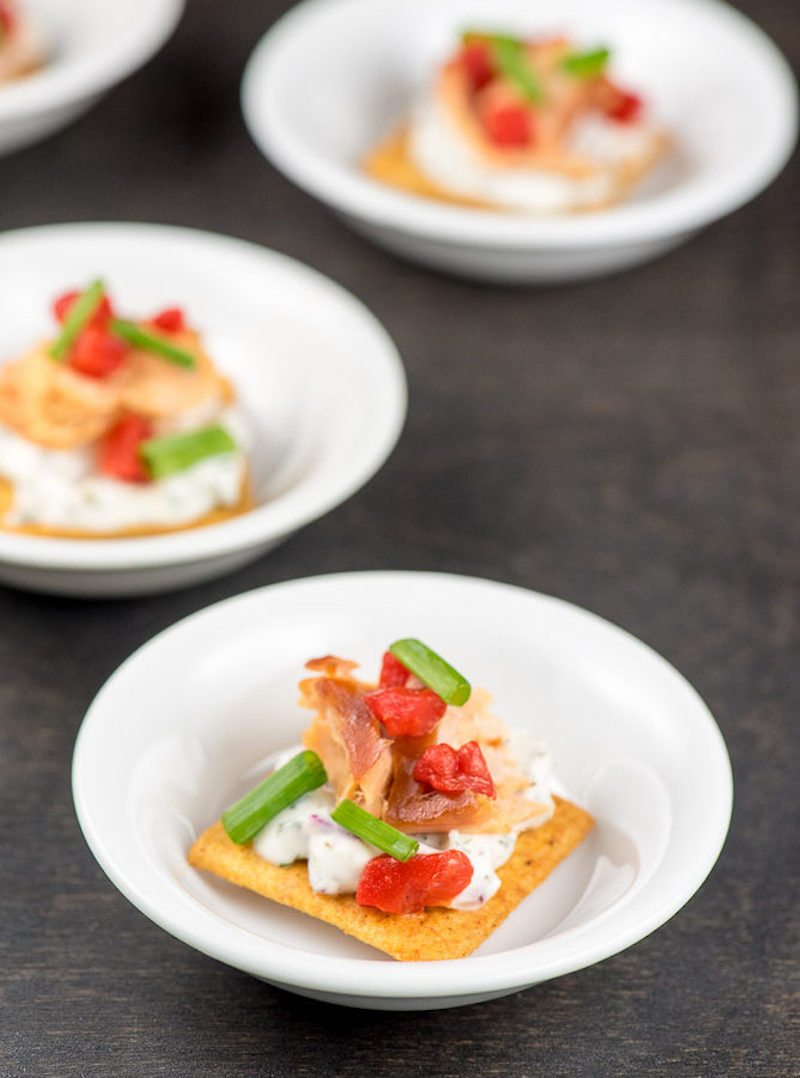 Smoked Salmon and Horseradish Bites