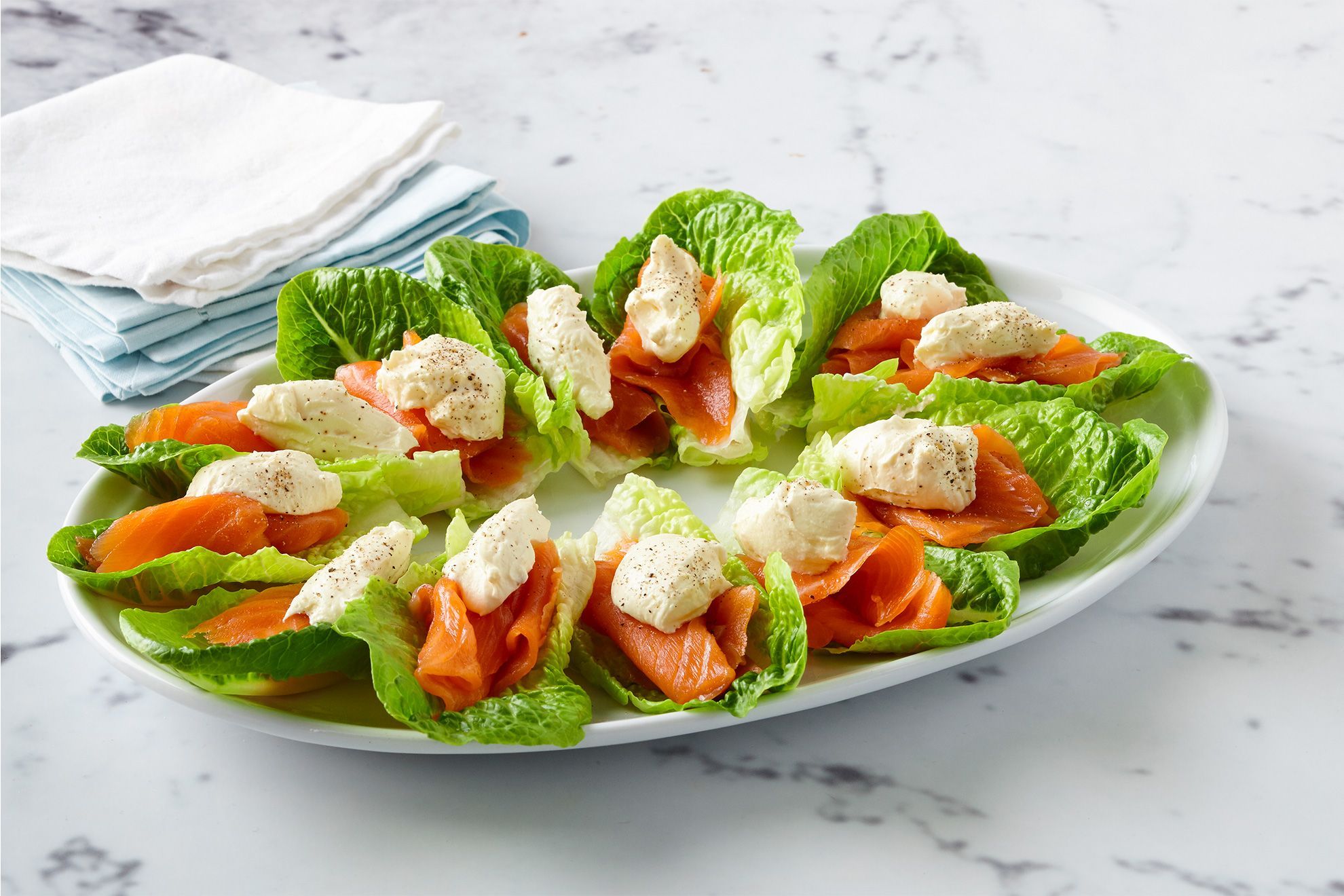 Smoked Salmon Lettuce Wraps
