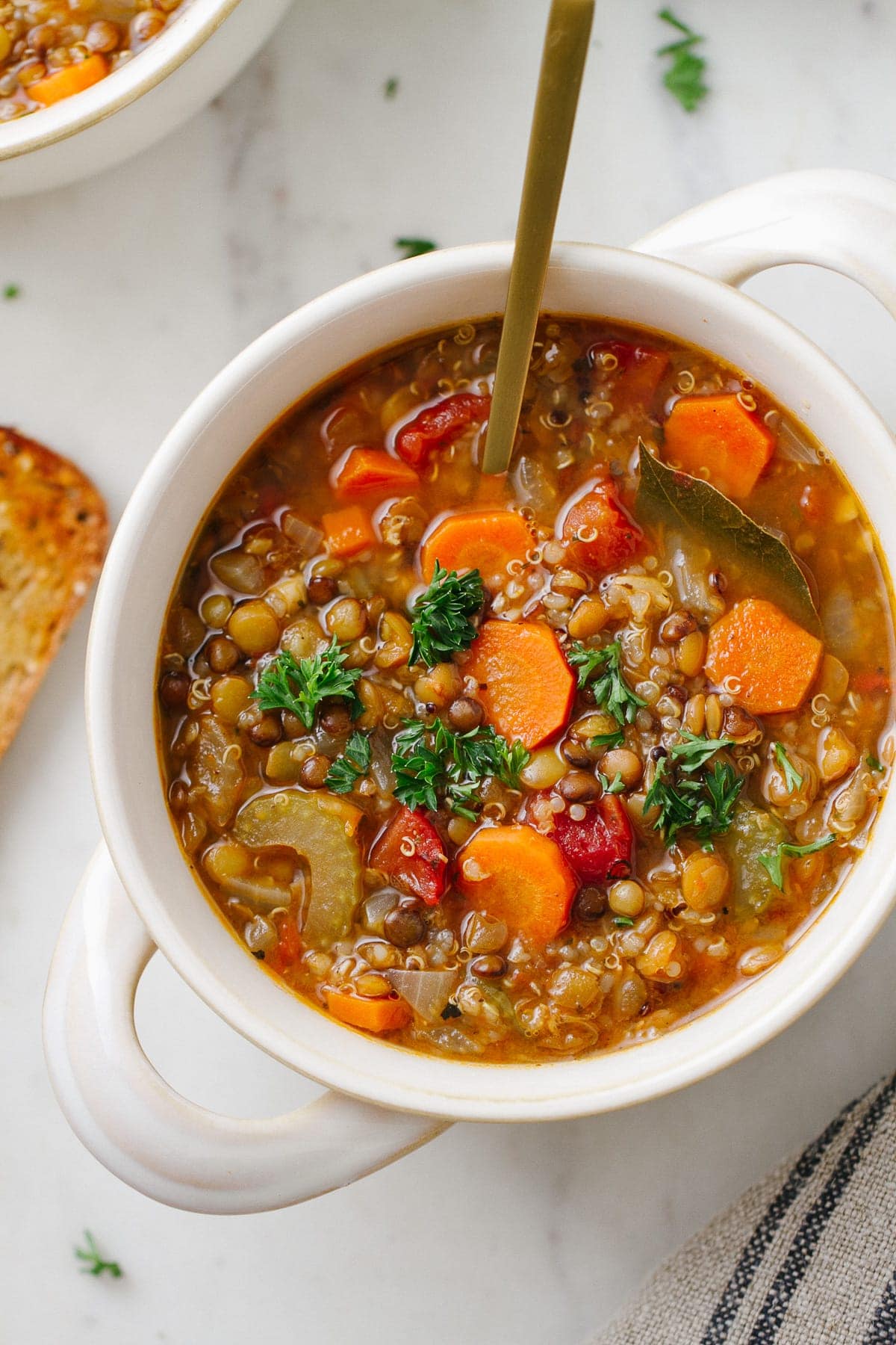Lentil Soup with Quinoa