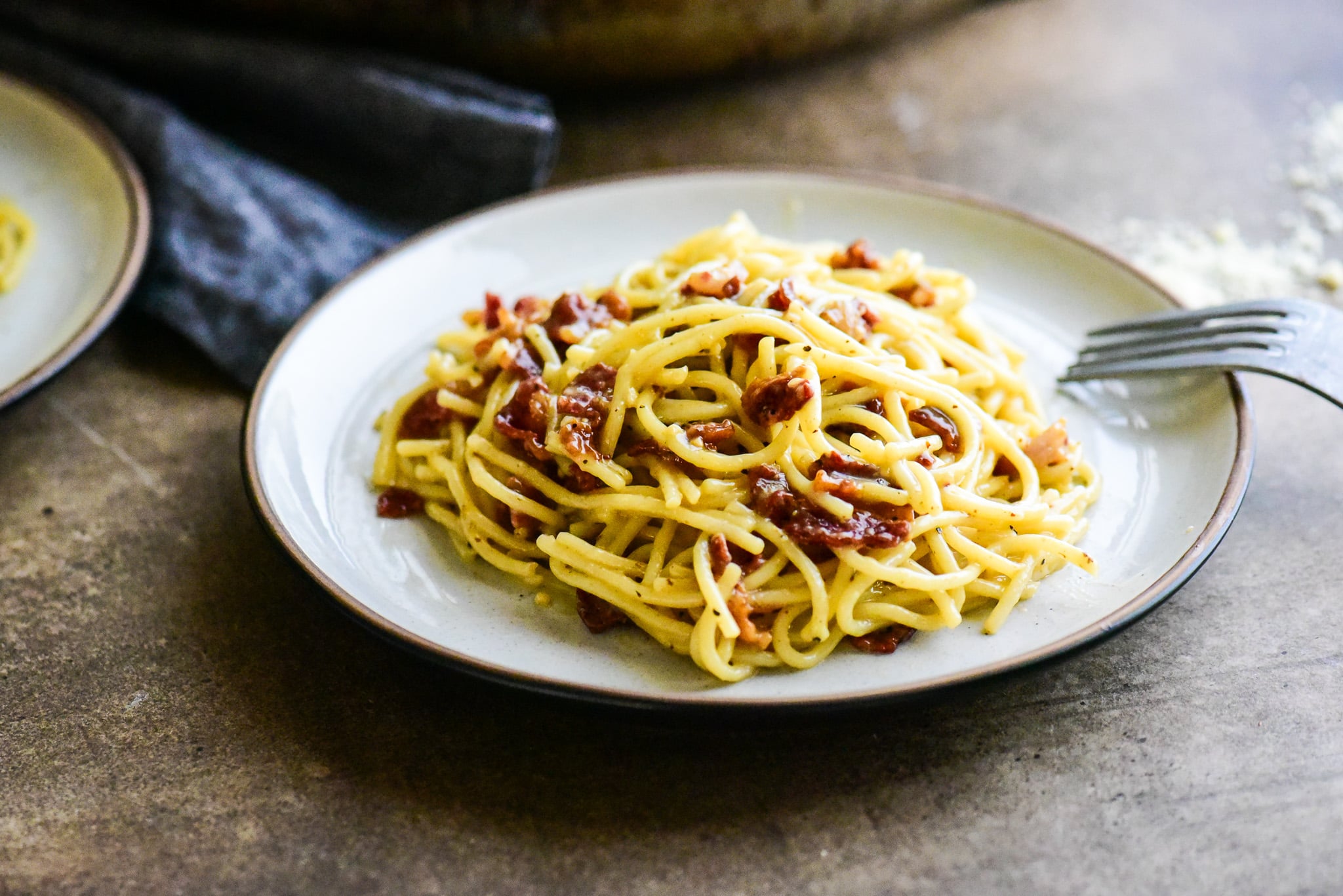 Loaded Beef and Bacon Carbonara
