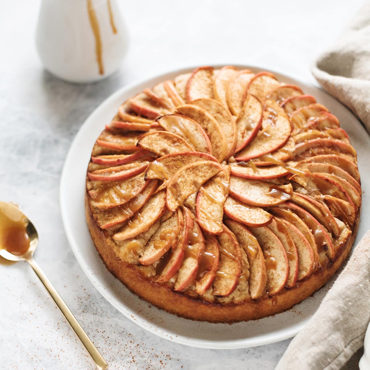 Spiced Apple Cake with Caramel