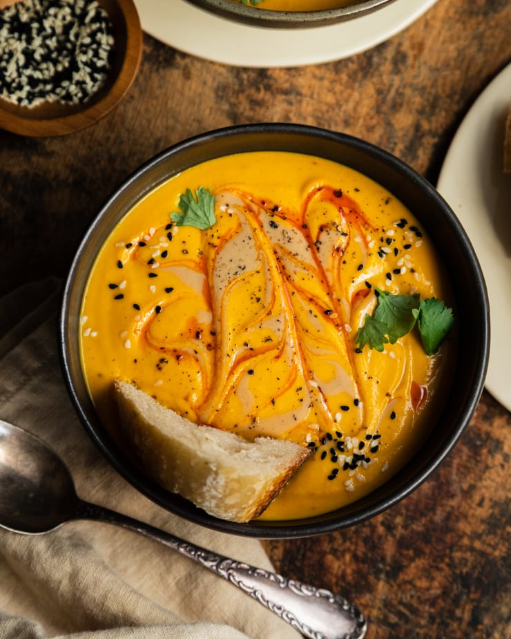 Carrot Ginger Sesame Soup