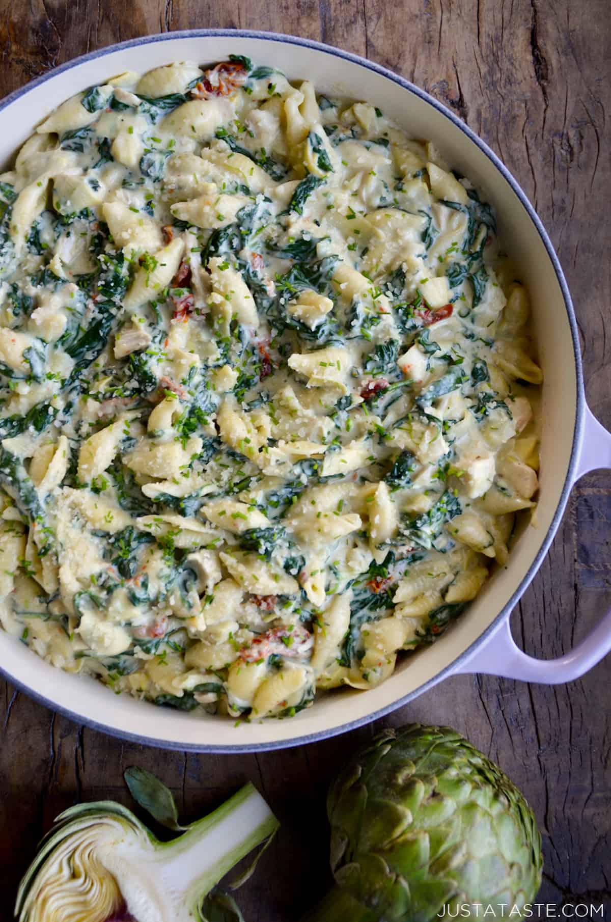 Spinach Artichoke Dip Tortellini