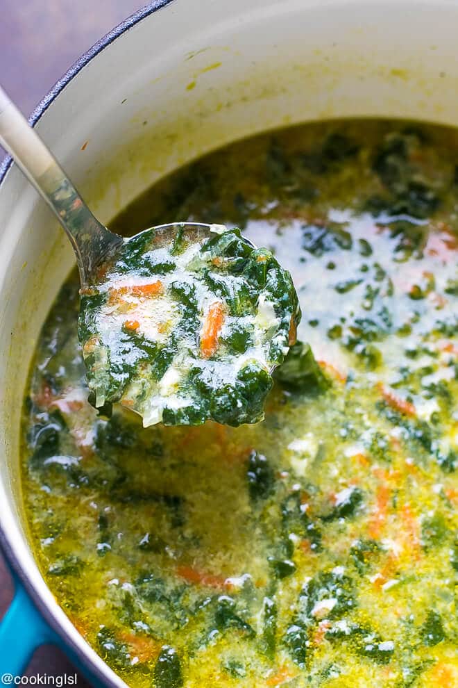 Egg Drop with Spinach