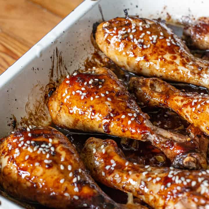 Balsamic Glazed Drumsticks