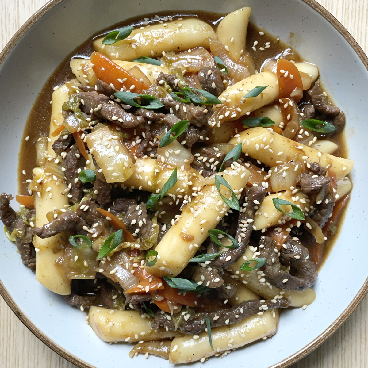 Beef Fried Rice Cakes