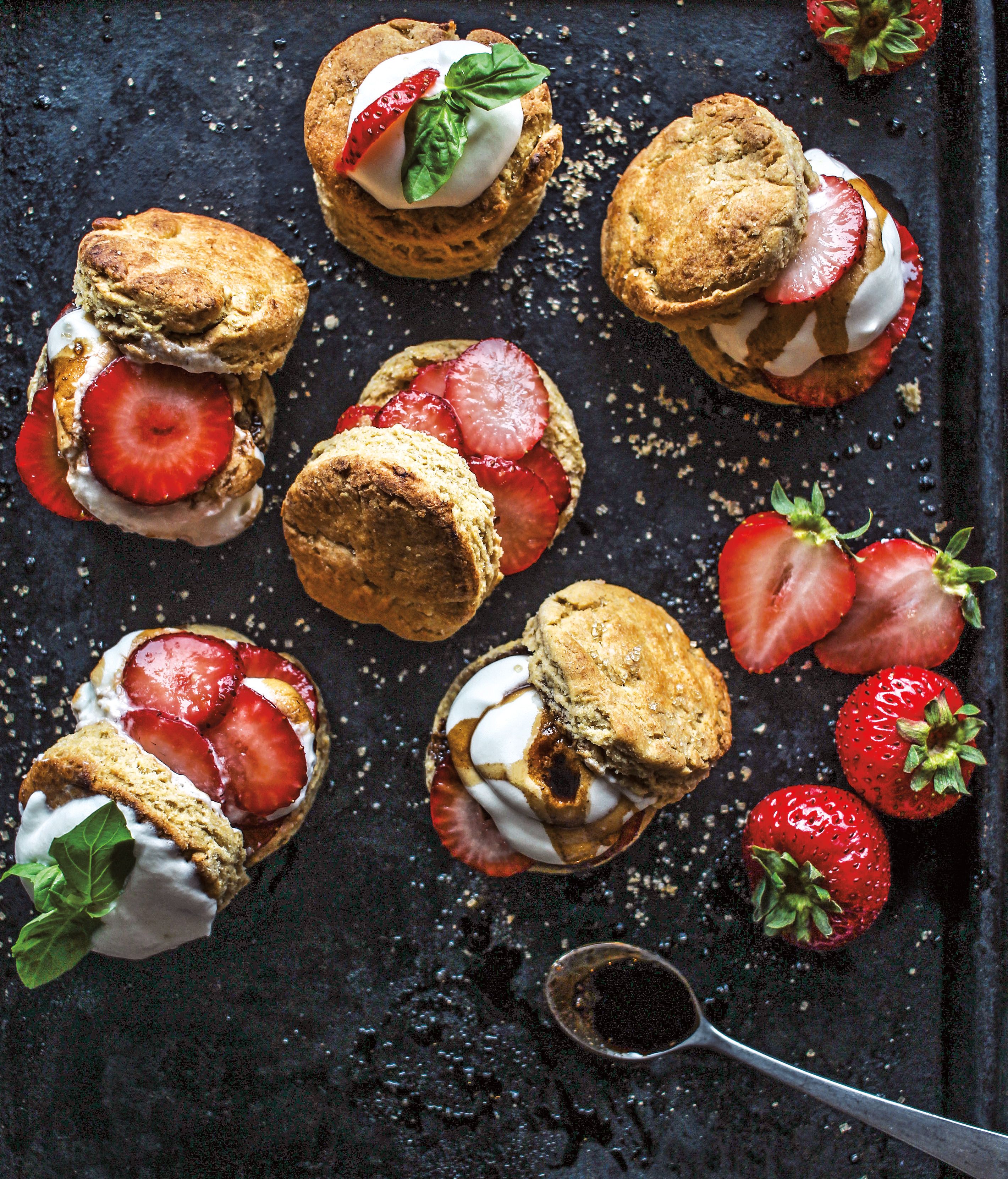 Balsamic Strawberry Shortcake