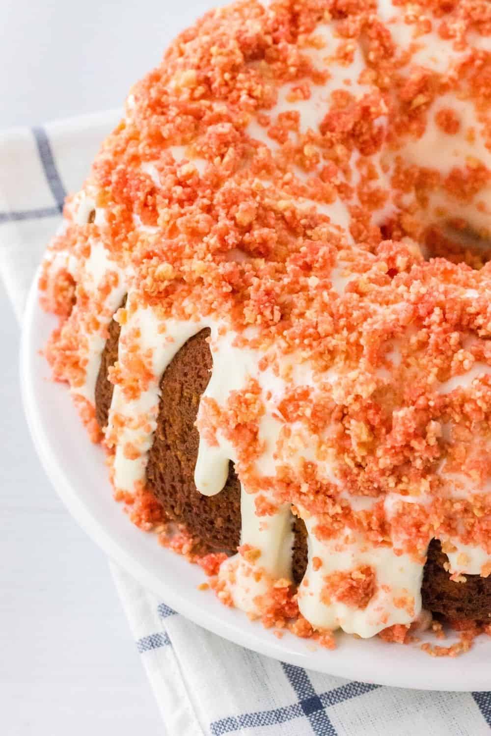 Strawberry Crumb Topping Bundt Cake