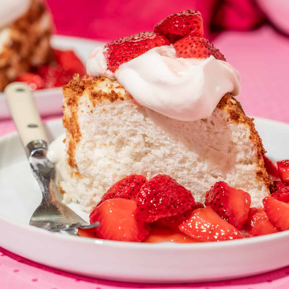 Strawberry Shortcake Angel Food