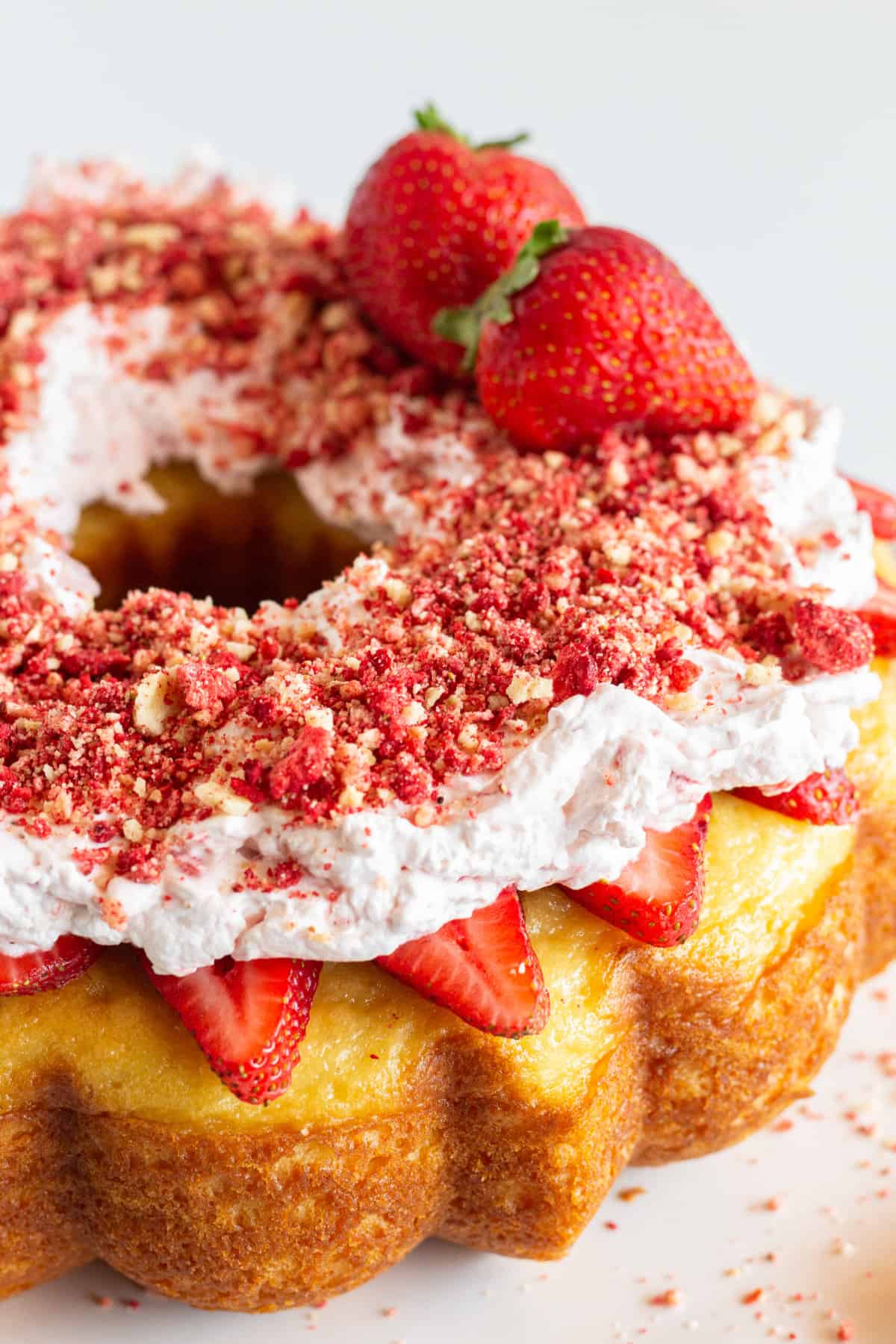 Strawberry Shortcake Bundt Cake