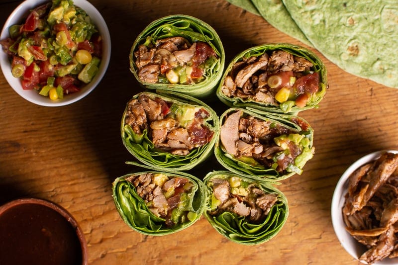 Jerk Chicken and Sweet Potato Wraps