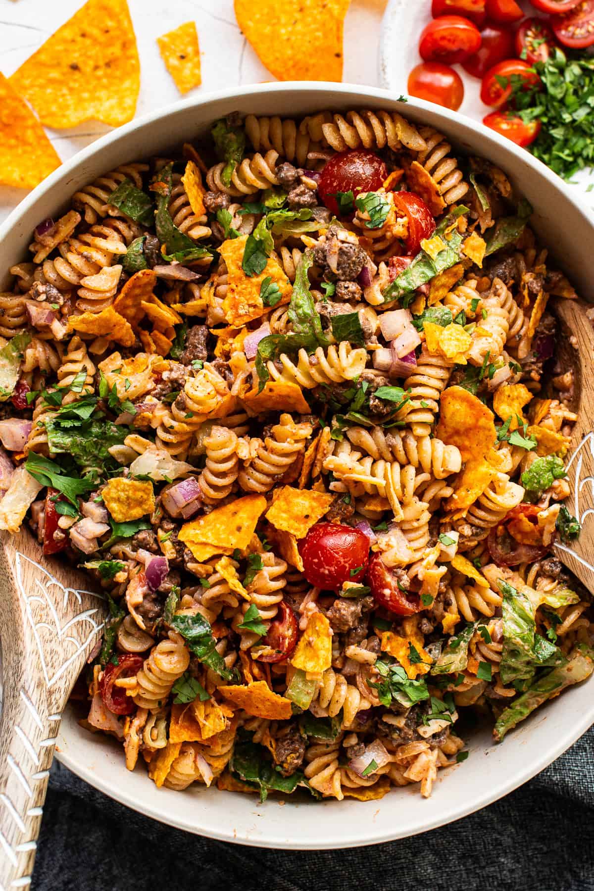 Beef Taco Pasta Salad