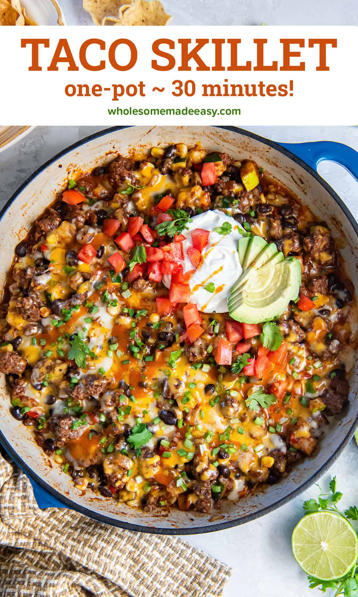 Taco Skillet with Cheese