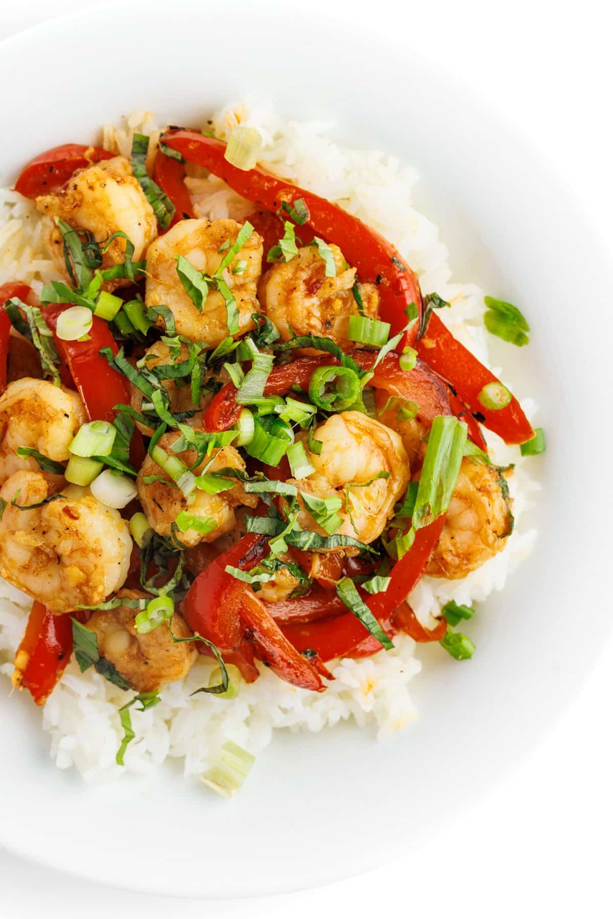 Spicy Thai Basil Shrimp