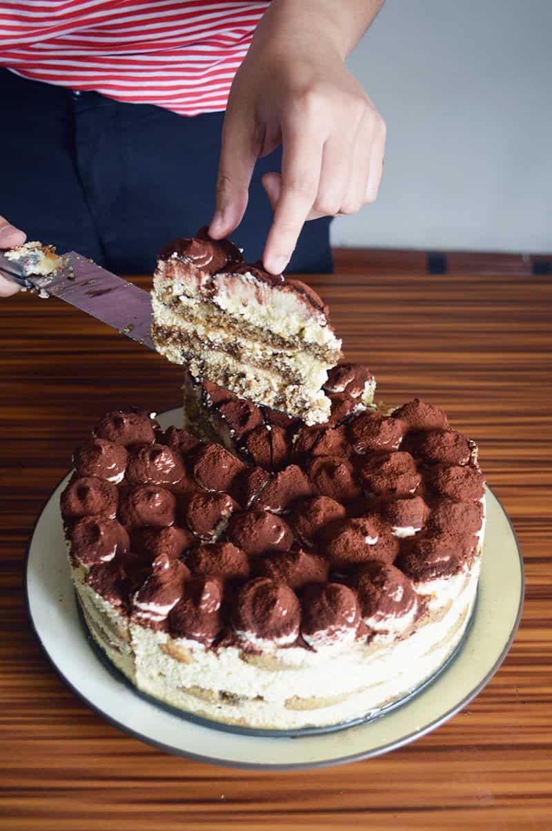 No-Bake Espresso Tiramisu Cake