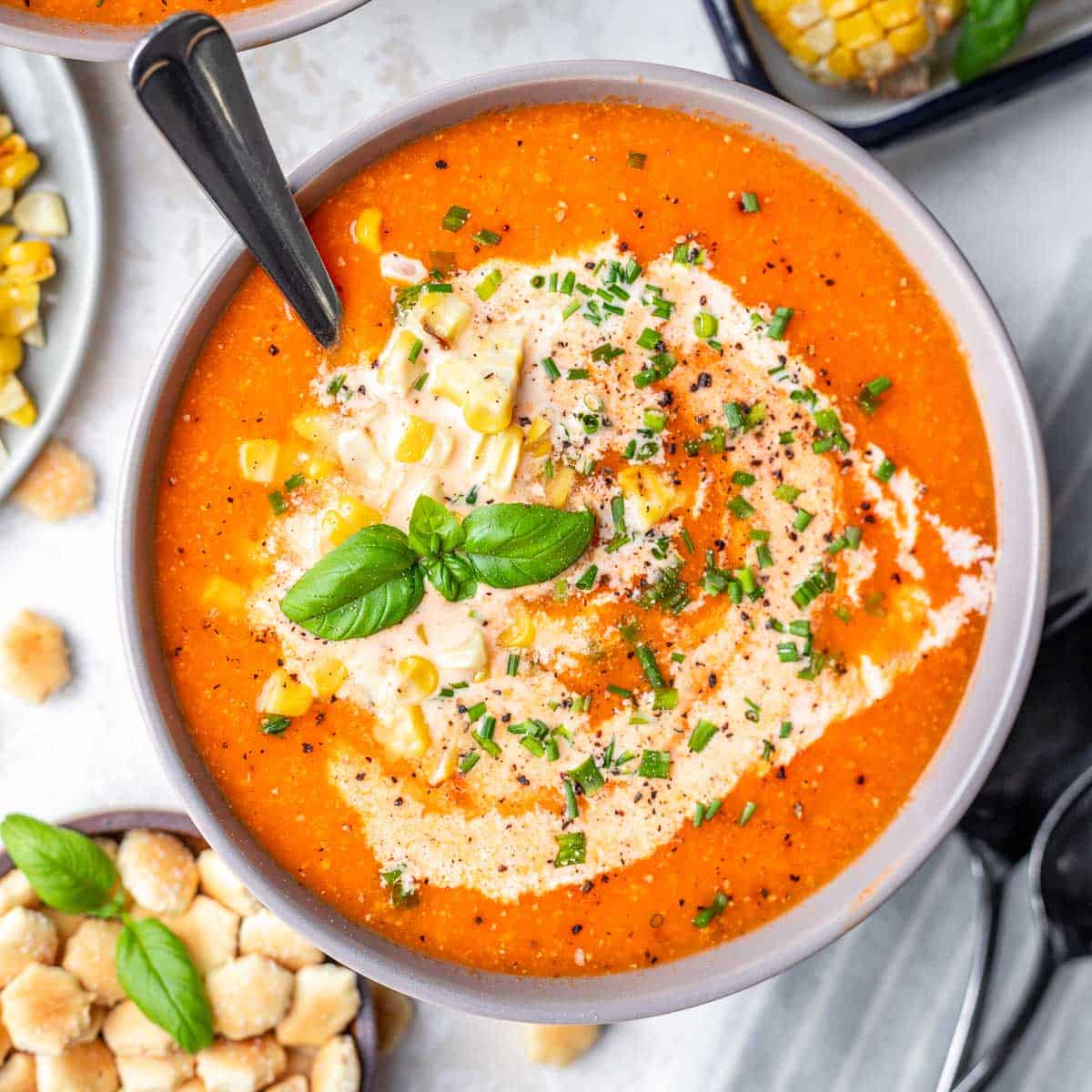 Sweet Corn and Tomato