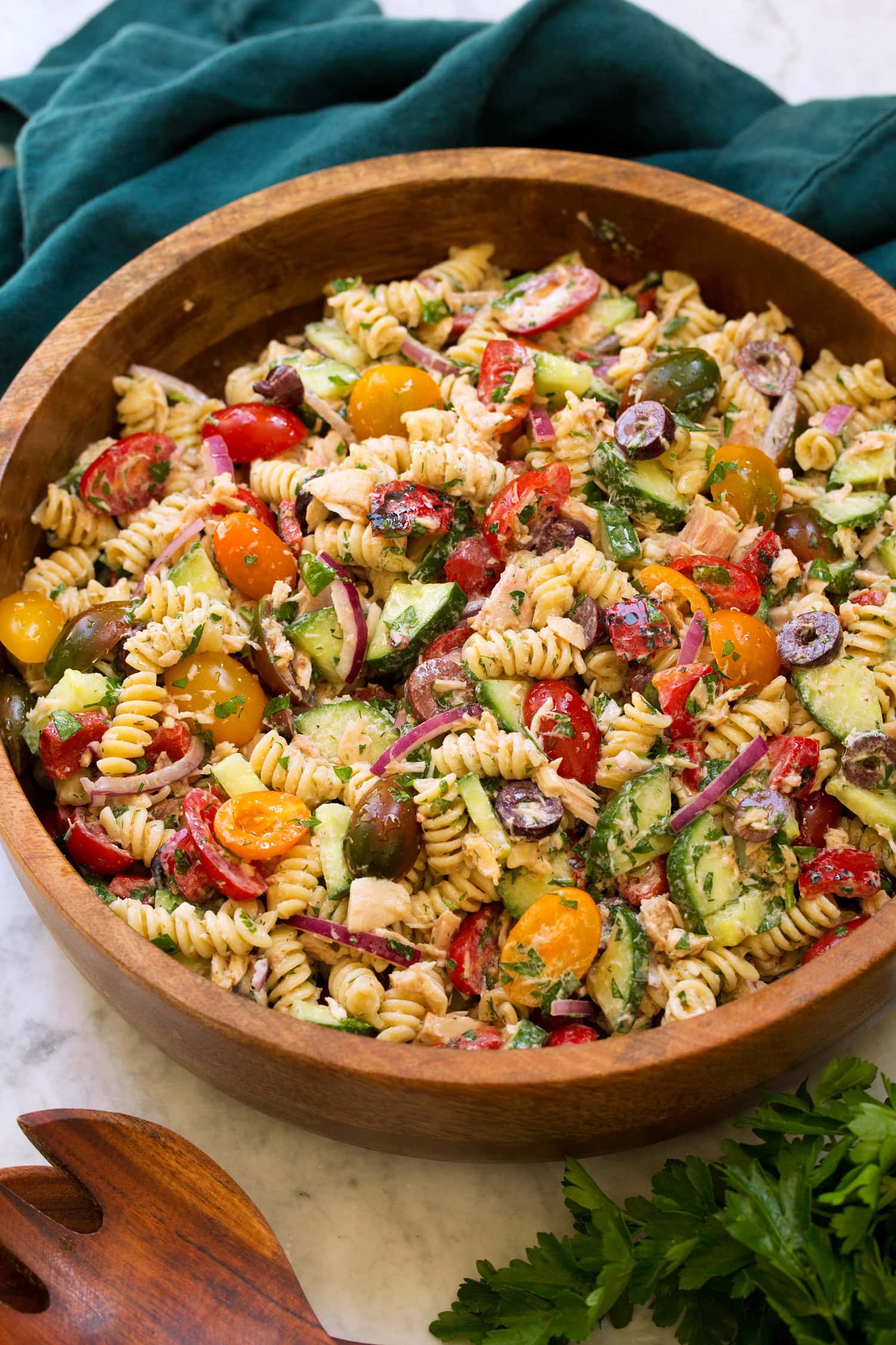 Italian Herb Tuna Pasta Salad