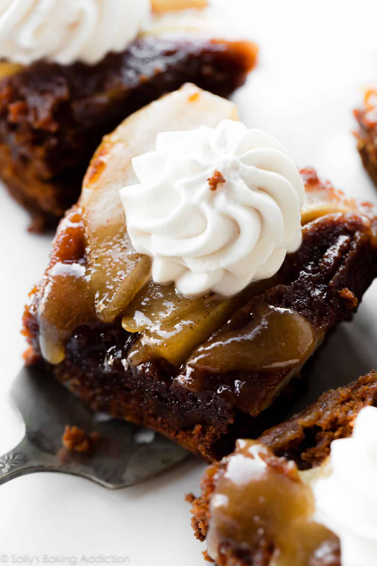 Spiced Pear Gingerbread Cake