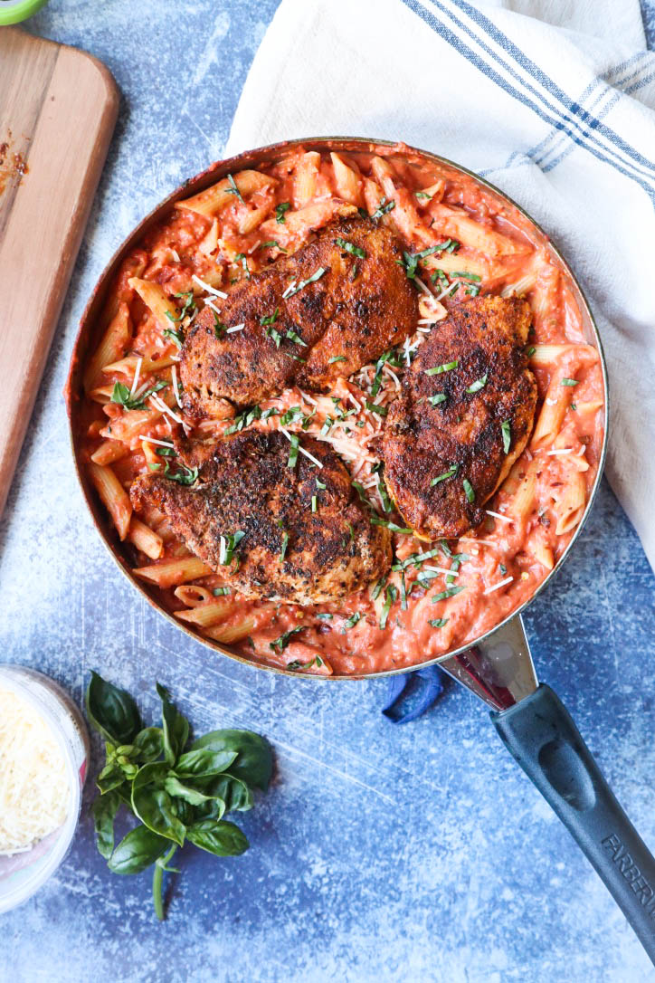 Vodka Sauce Chicken Thighs