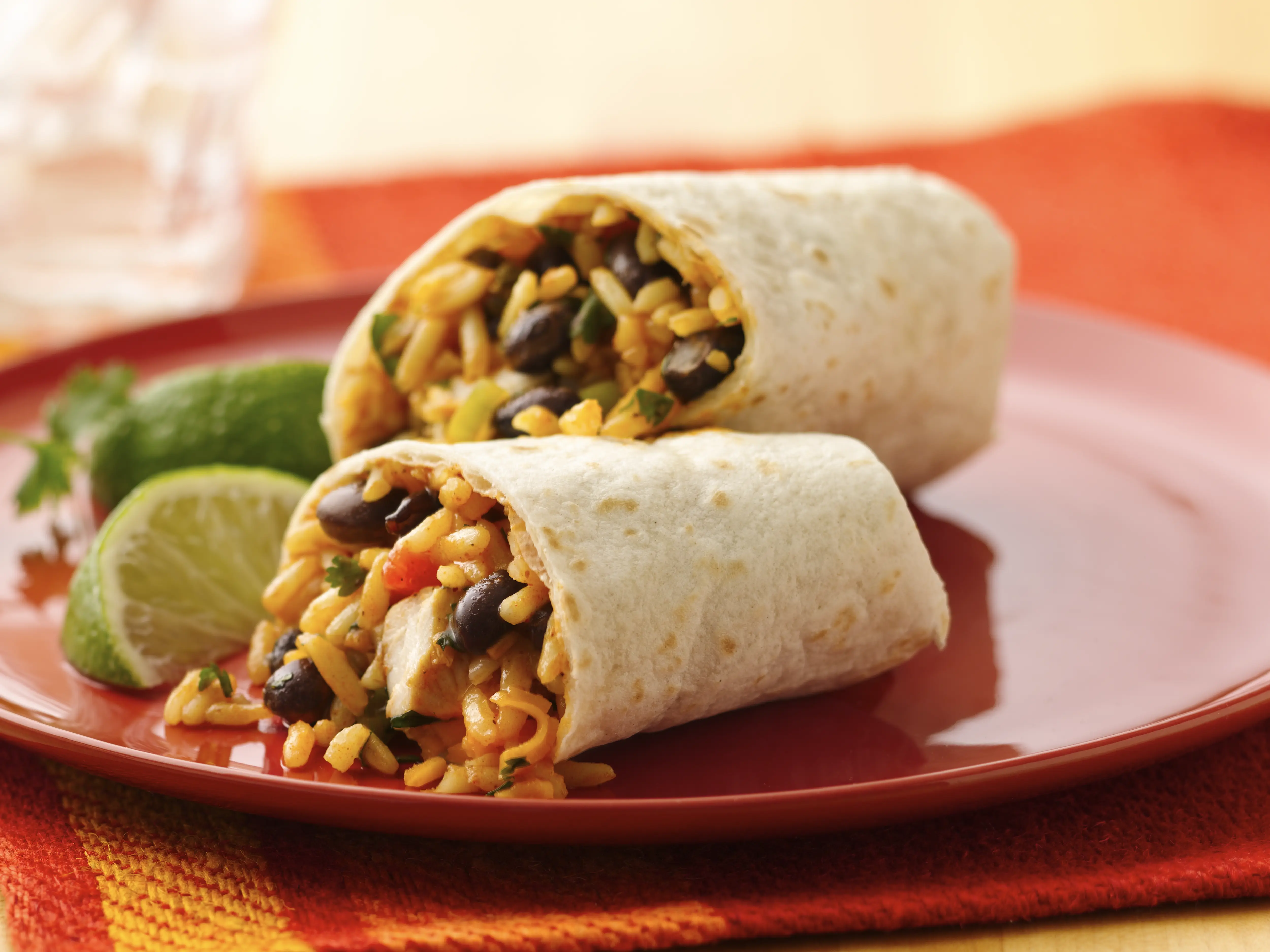 Chicken and Black Bean Burritos