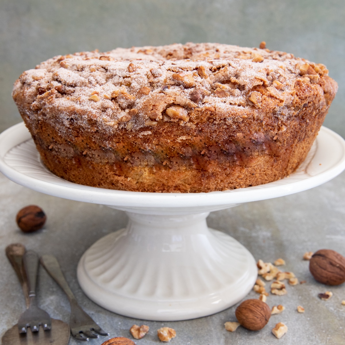 Walnut Cinnamon Coffee Cake