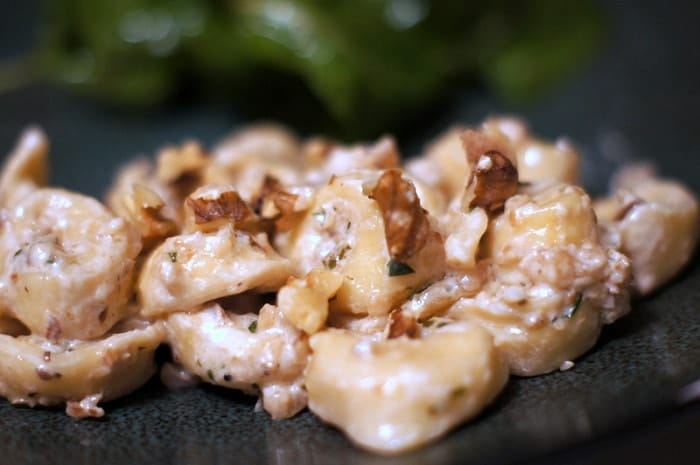 Beef Tortellini With Walnut Sauce