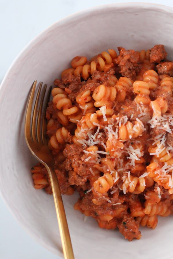 Beef Tomato Basil Skillet