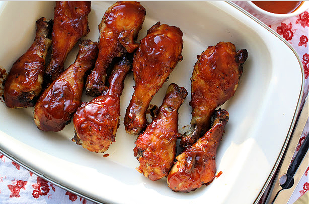 Whiskey-Soaked BBQ Chicken Legs