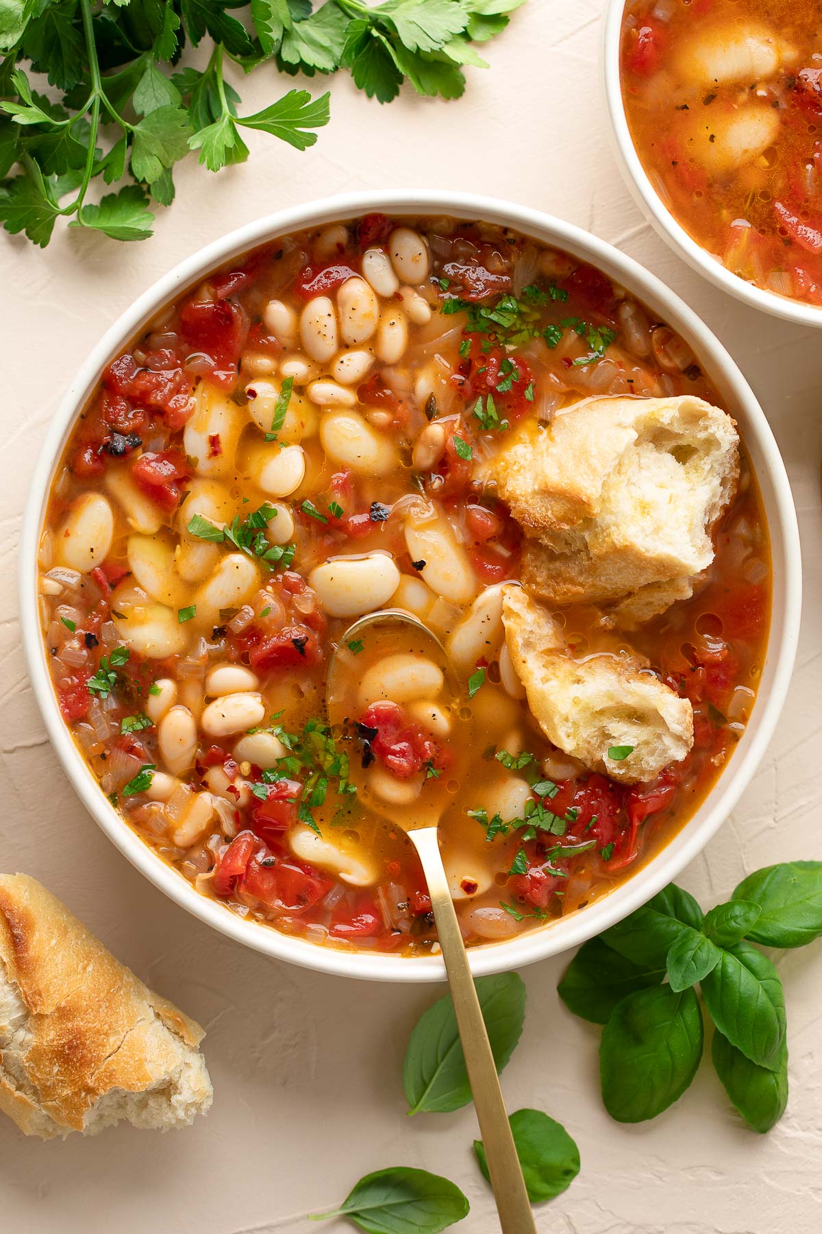 Tomato Soup with White Beans