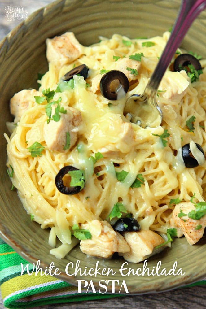 Queso Blanco Chicken Enchilada Pasta
