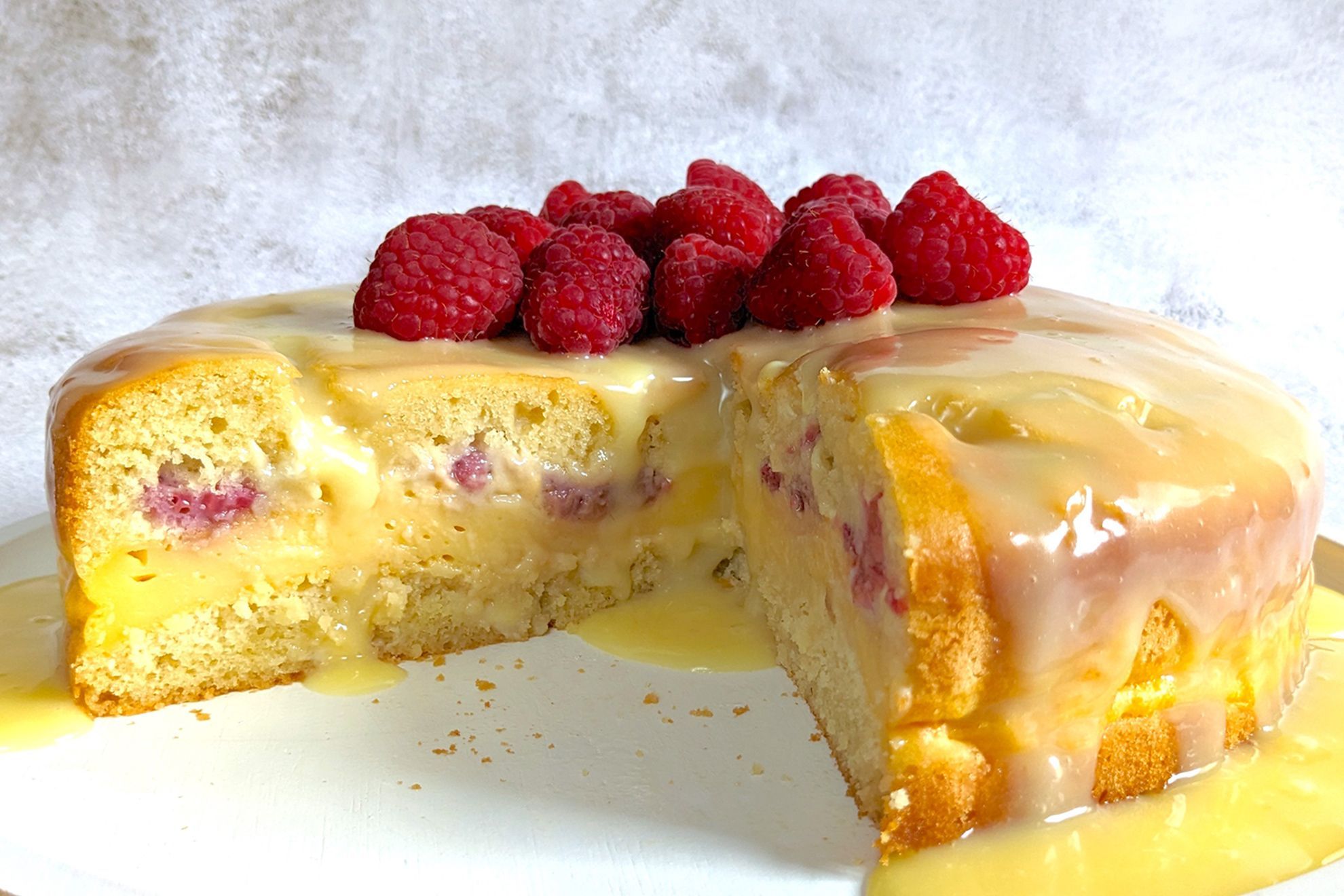 Raspberry White Chocolate Custard