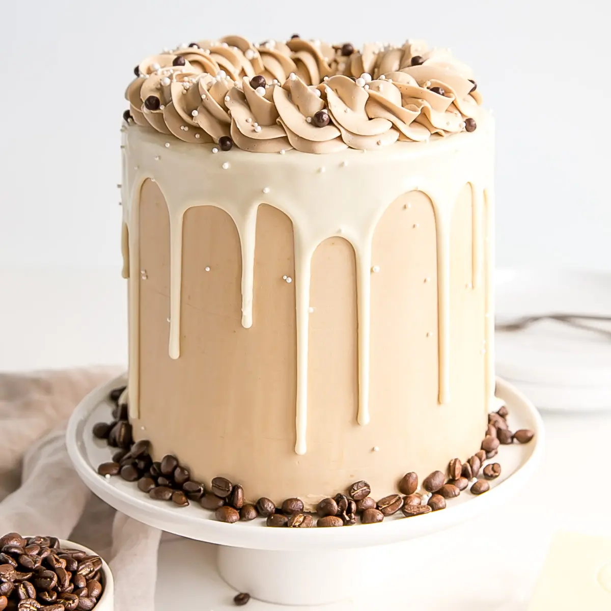 White Chocolate Cinnamon Coffee Cake