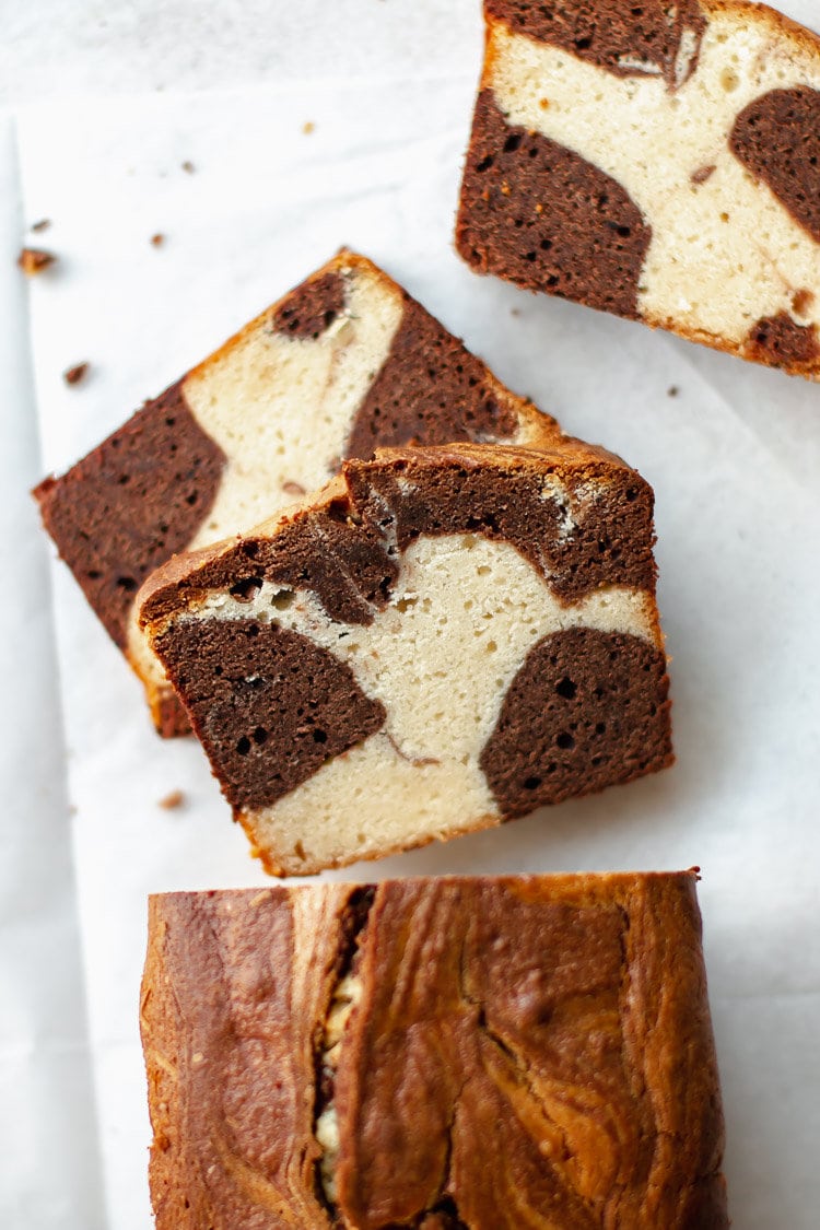 White Chocolate Swirl Cake