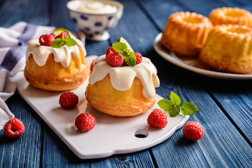 Mascarpone Raspberry Mini Bundts
