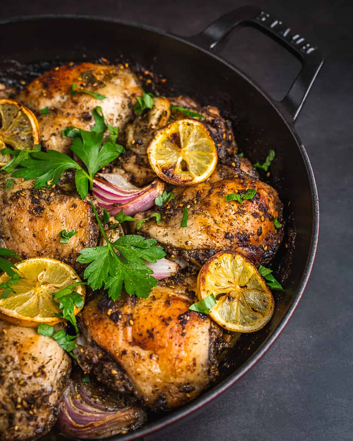 Za'atar Spiced Chicken Thighs