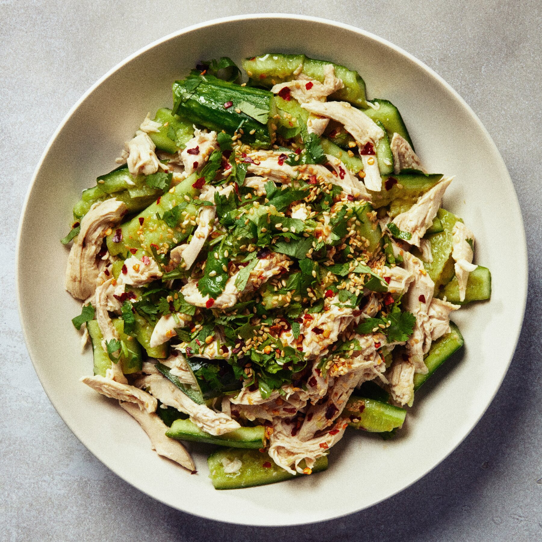Cucumber Mint Chicken Salad